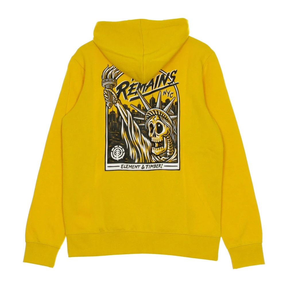Element Liberty Hood Old Gold Mannen Hoodie Yellow Heren
