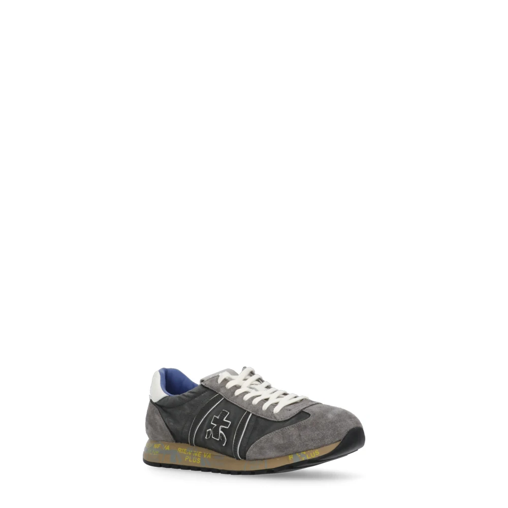 Premiata Grijze Witte Suède Sneakers voor Heren Gray Heren