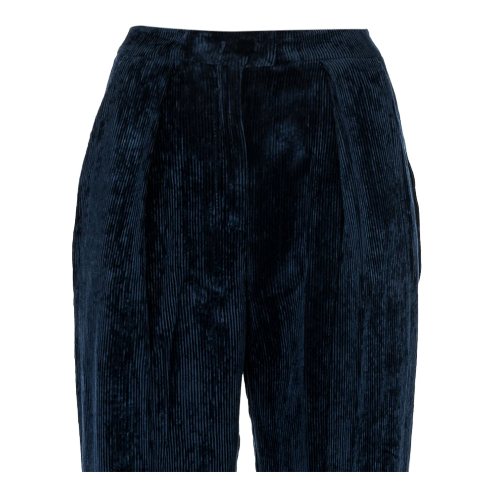 Manila Grace Elegante Damesbroek Nachtblauw Blue Dames