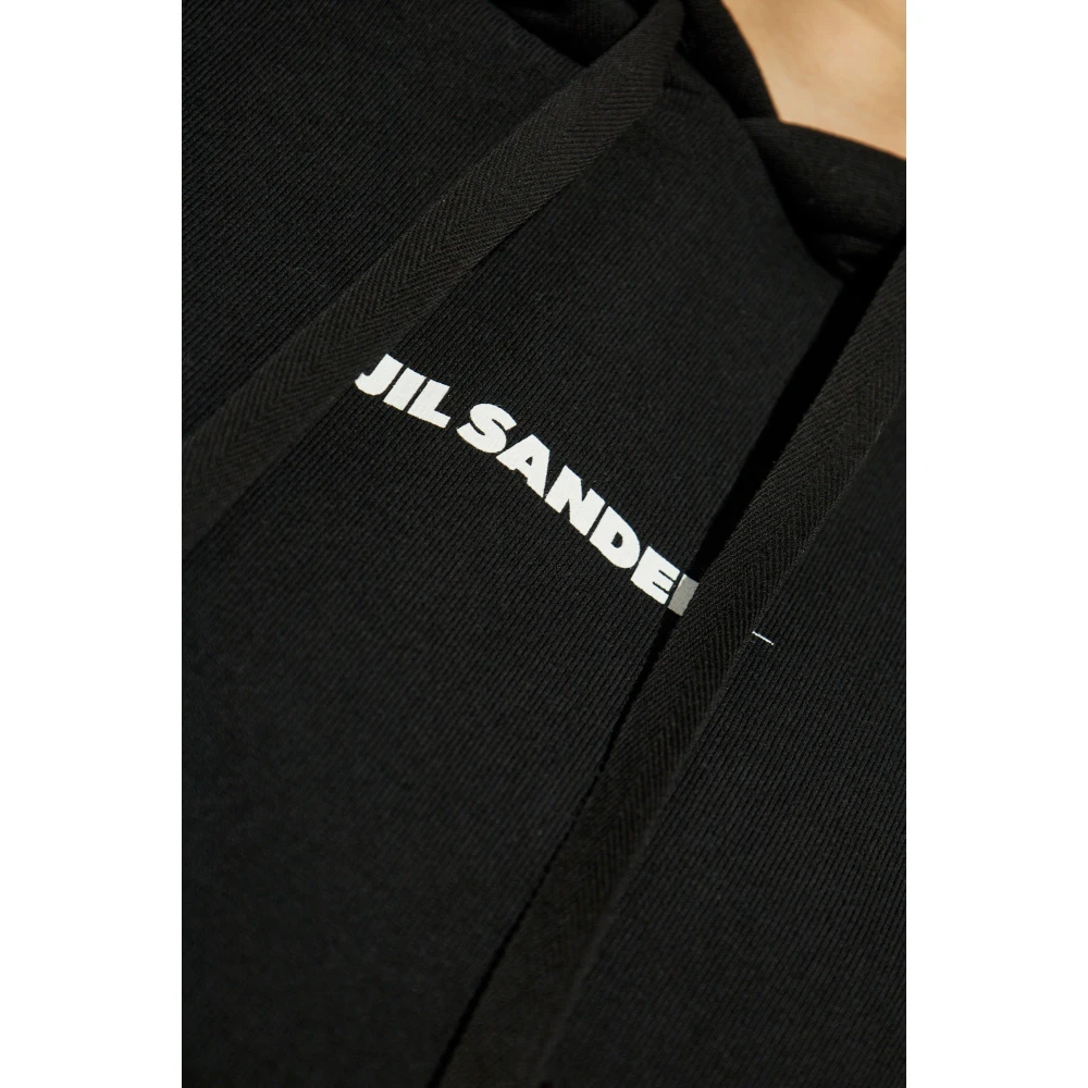 Jil Sander Hoodie Black Dames