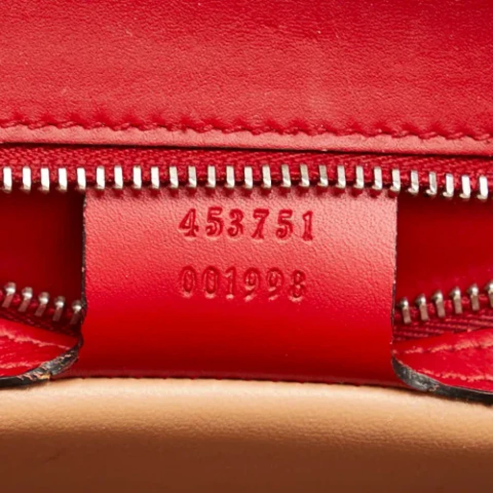 Gucci Vintage Pre-owned Leather handbags Red Dames