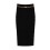 jupe-noire-a-motif-geometrique-et-ceinture-chaine