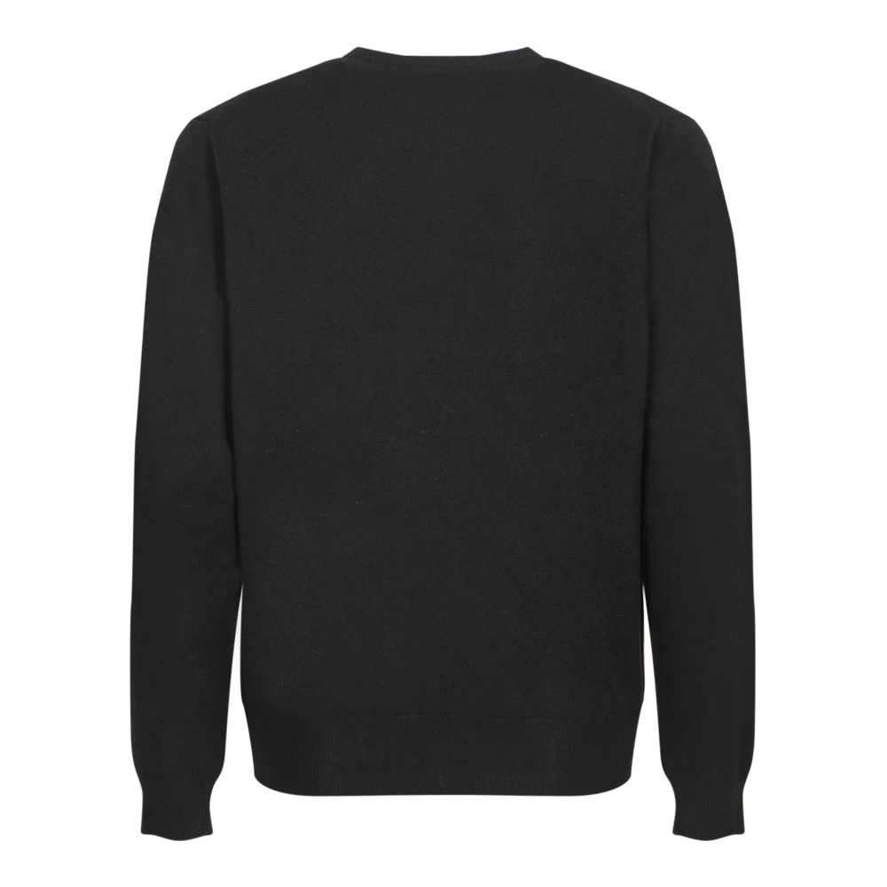 Dell'oglio Zwarte Gebreide Kleding voor Mannen Aw24 Black Heren