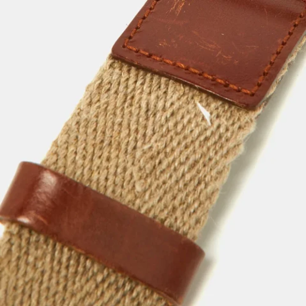 Dolce & Gabbana Pre-owned Leather belts Beige Dames