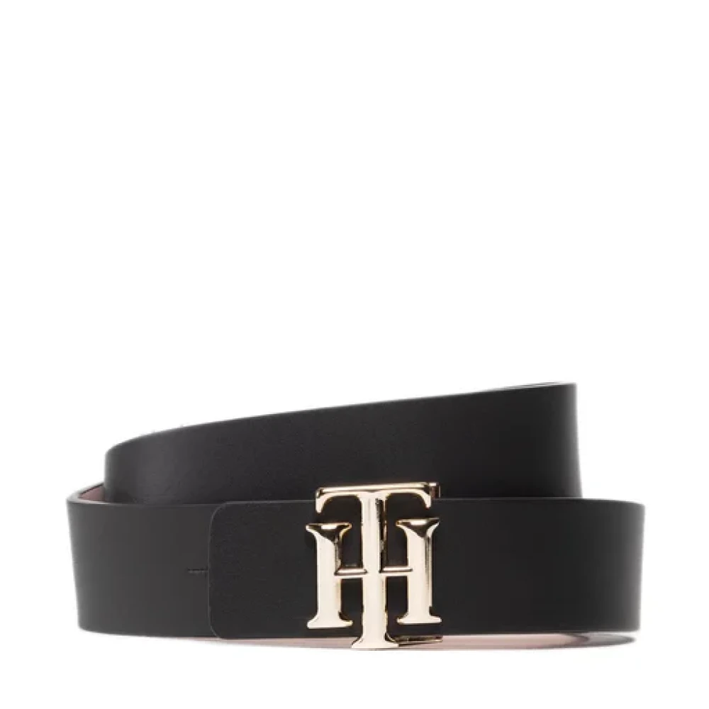 Tommy Hilfiger Omkeerbare Logogordel Zwart Black Dames