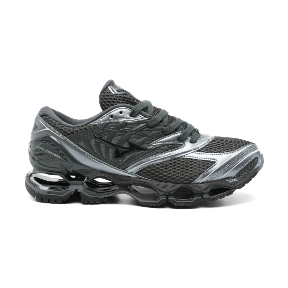 Mizuno Men's Gray Sneakers, 7 Uk, Wave Prophecy Ls