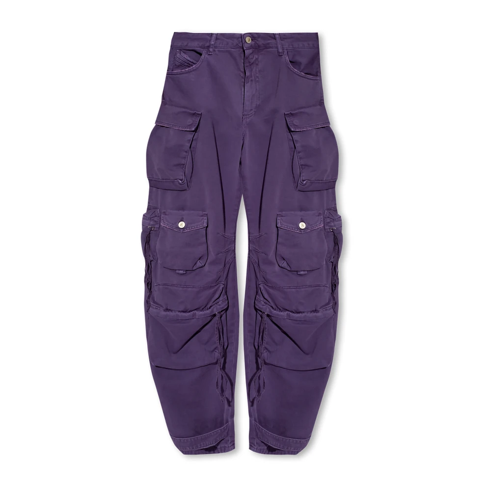 The Attico Fern cargo jeans Purple, Dam