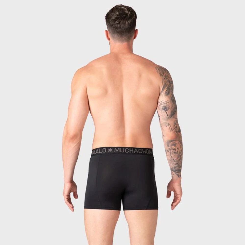 Muchachomalo Microfiber Boxershorts 3-Pack Black Heren