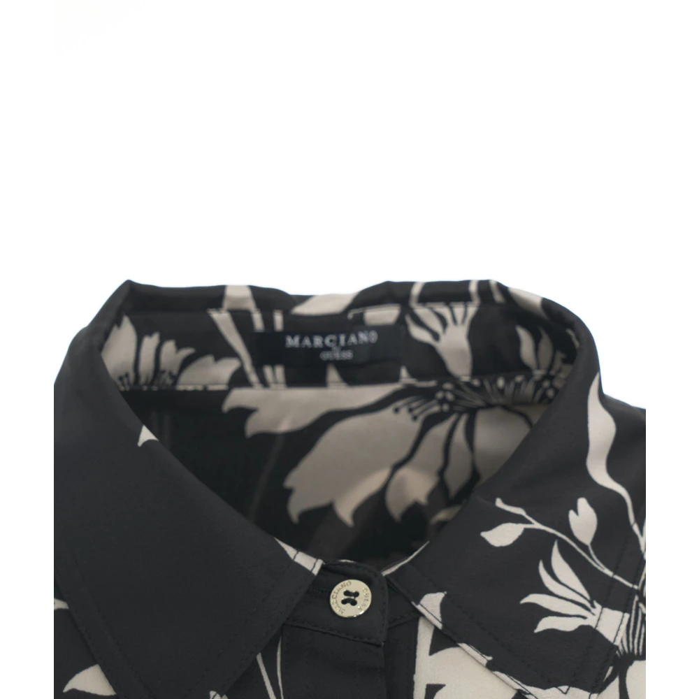 Guess Zwarte Bloes Elegante Stijl Black Dames