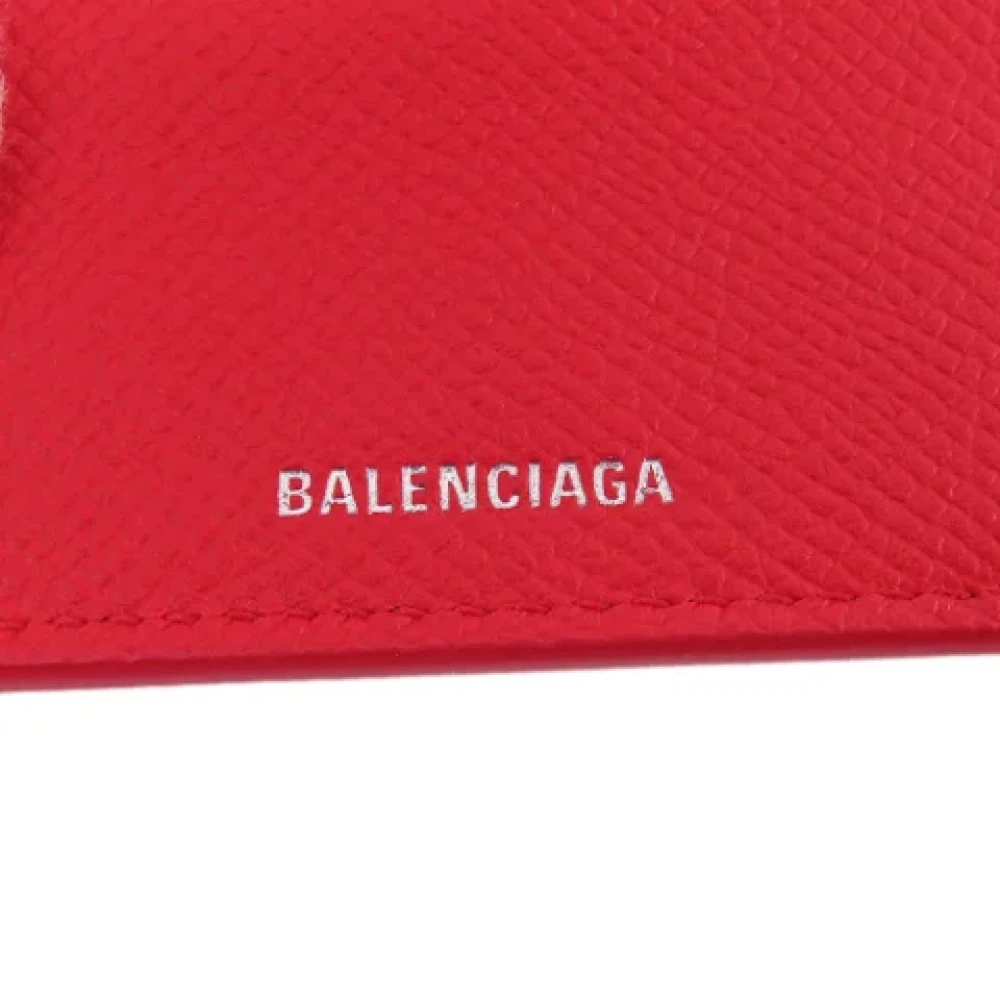 Balenciaga Vintage Pre-owned Leather wallets Red Dames