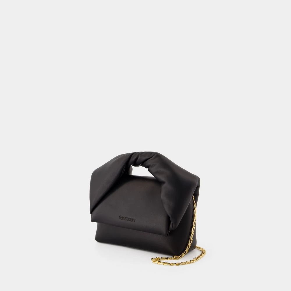 JW Anderson Gewatteerde Zwarte Crossbody Tas met Messing Details Black Dames