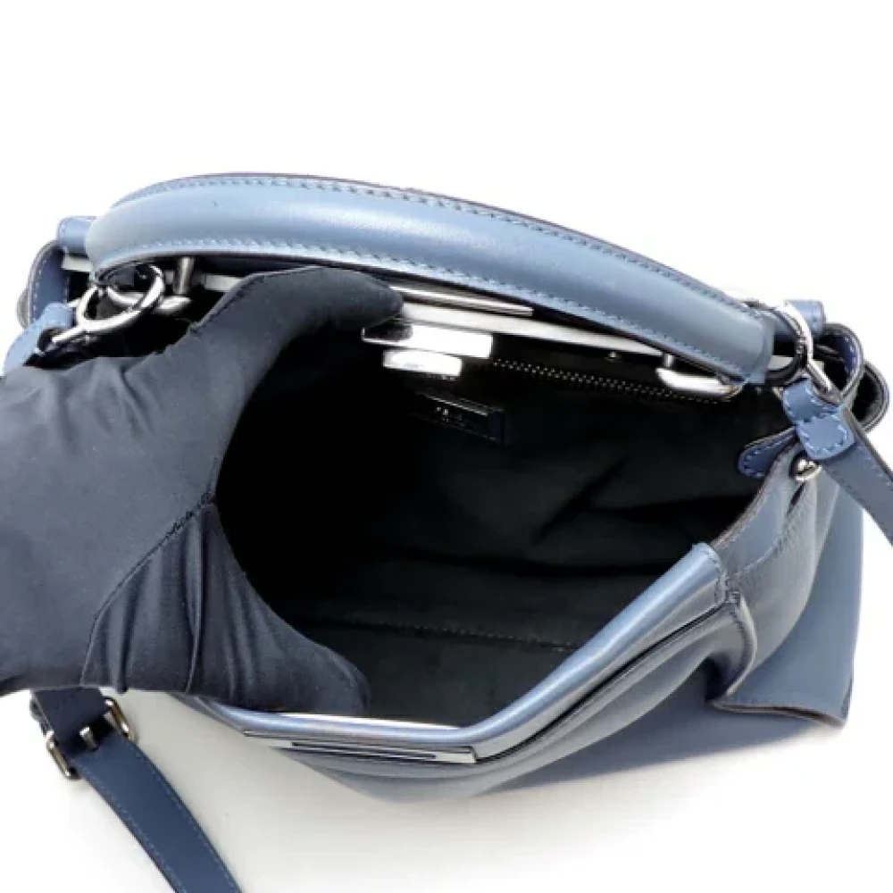 Fendi Vintage Pre-owned Leather fendi-bags Blue Dames