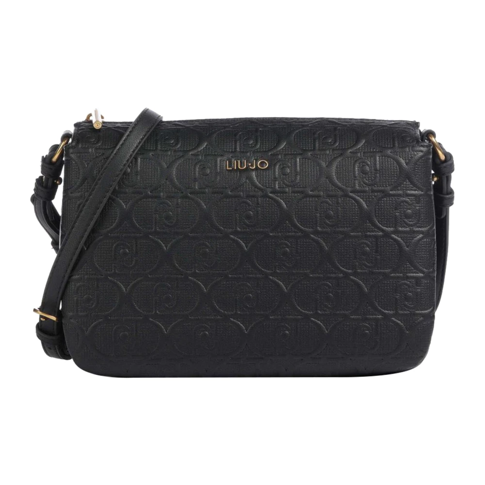 Liu Jo Elegante Schoudertas met Logomotief Black Dames
