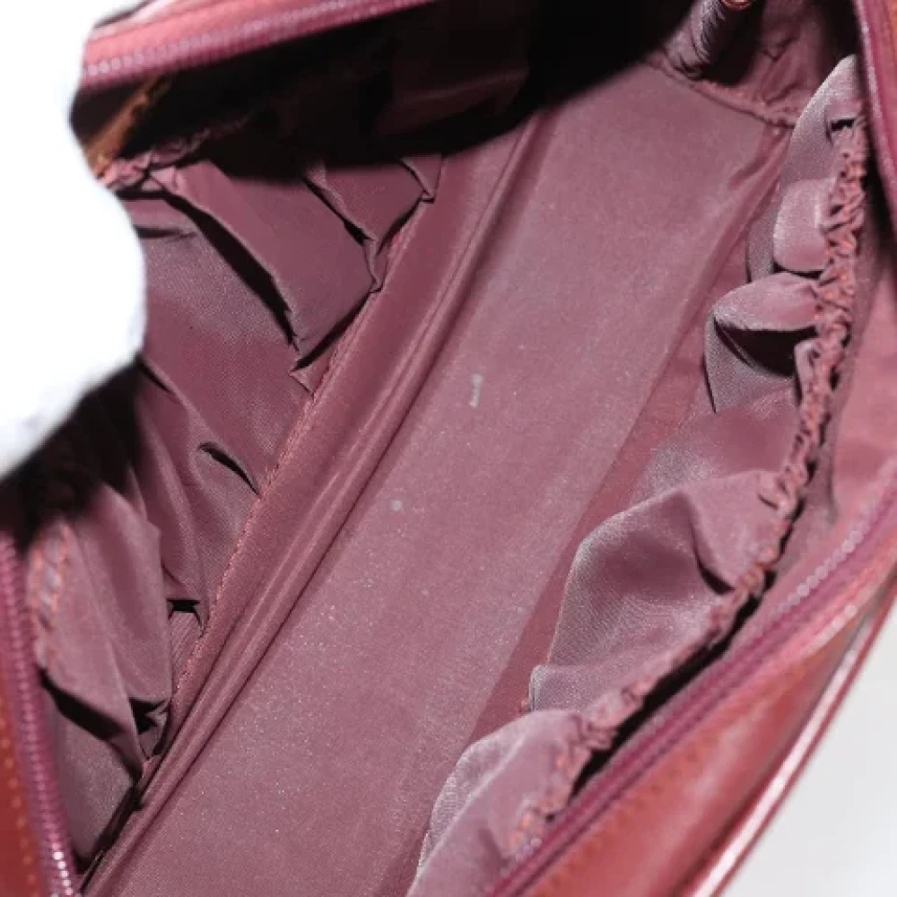 Cartier Vintage Pre-owned Leather clutches Red Dames