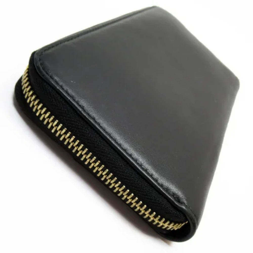 Bvlgari Vintage Pre-owned Leather wallets Black Dames