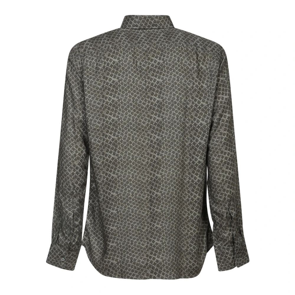 Canali Groene T-shirts & Polos voor mannen Green Heren