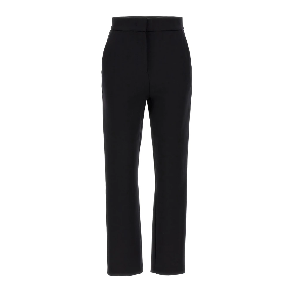 Max Mara Black Orlanda Trousers - Female - Straight Trousers - Xs - Trousers