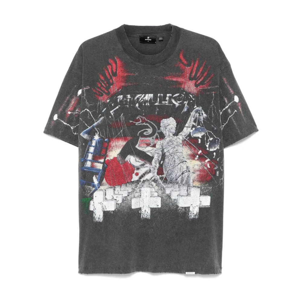Represent Oversized T-shirt Gray Heren