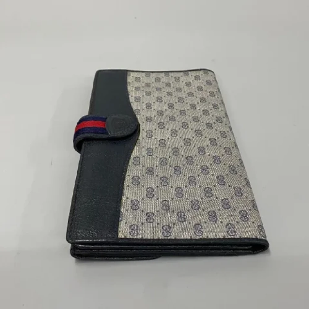 Gucci Vintage Pre-owned Leather wallets Blue Dames