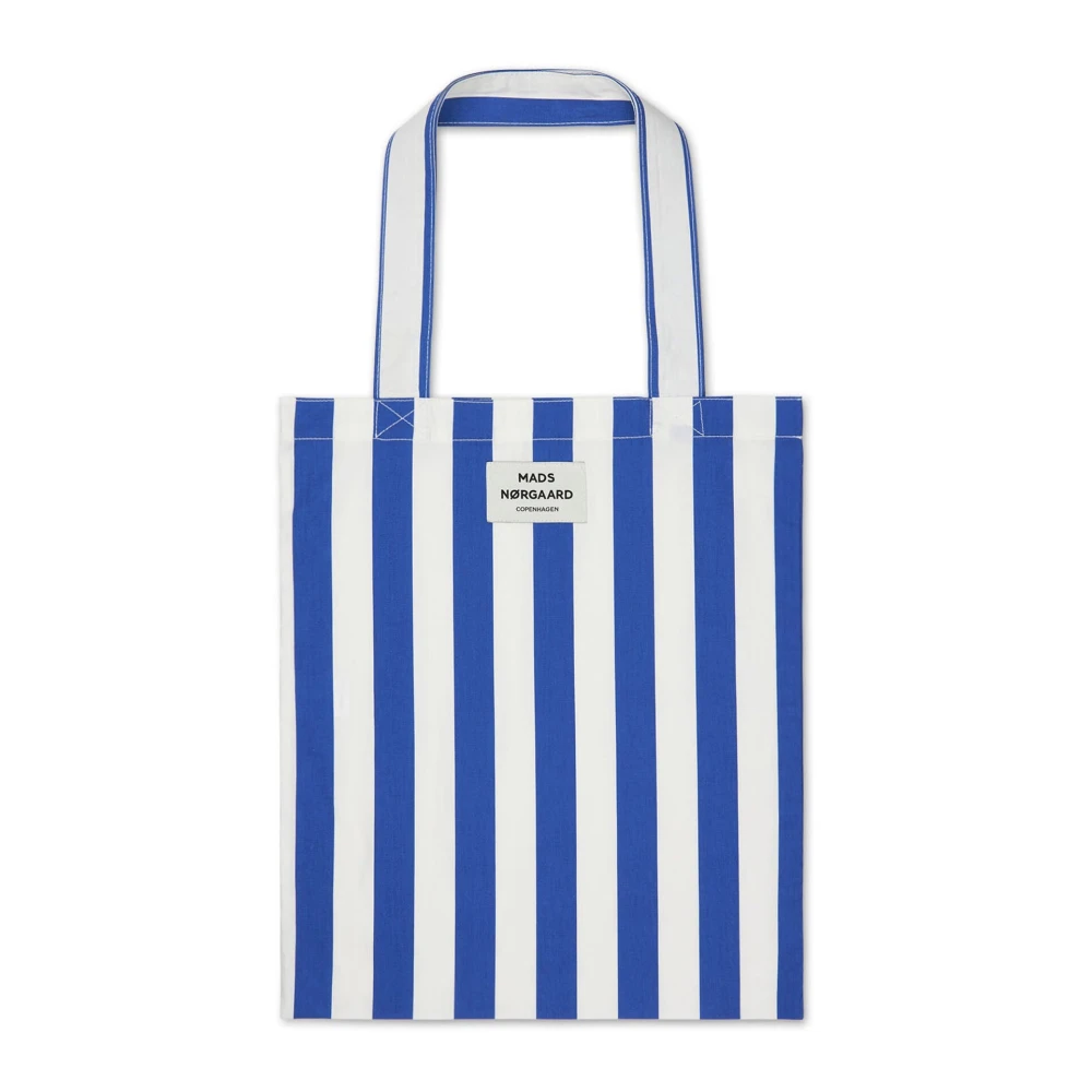 Mads Nørgaard Gestreepte Shopper Tas Blauw Multicolor Dames
