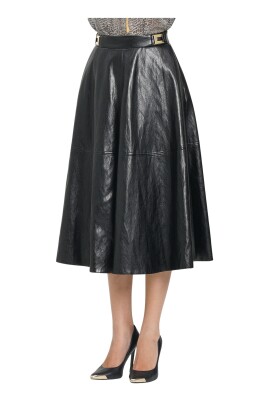 jupe-midi-noire-avec-effet-cuir-craquele