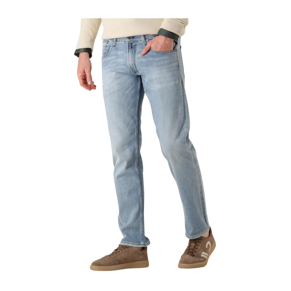 Replay Men's Blue Grover Trousers - Slim Fit Jeans - W30 L34 - Jeans