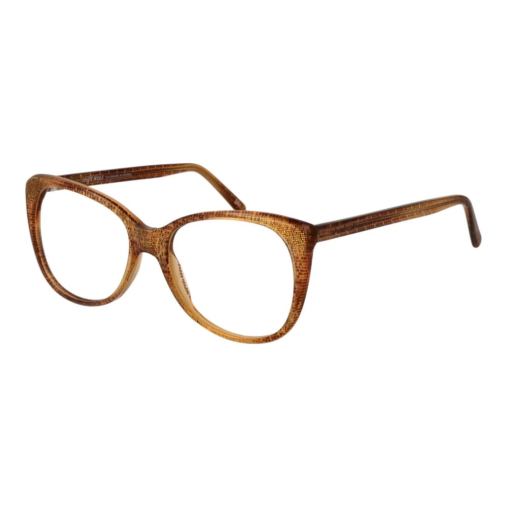 Andy Wolf Unisex Orange Cat Eye Optical Frames