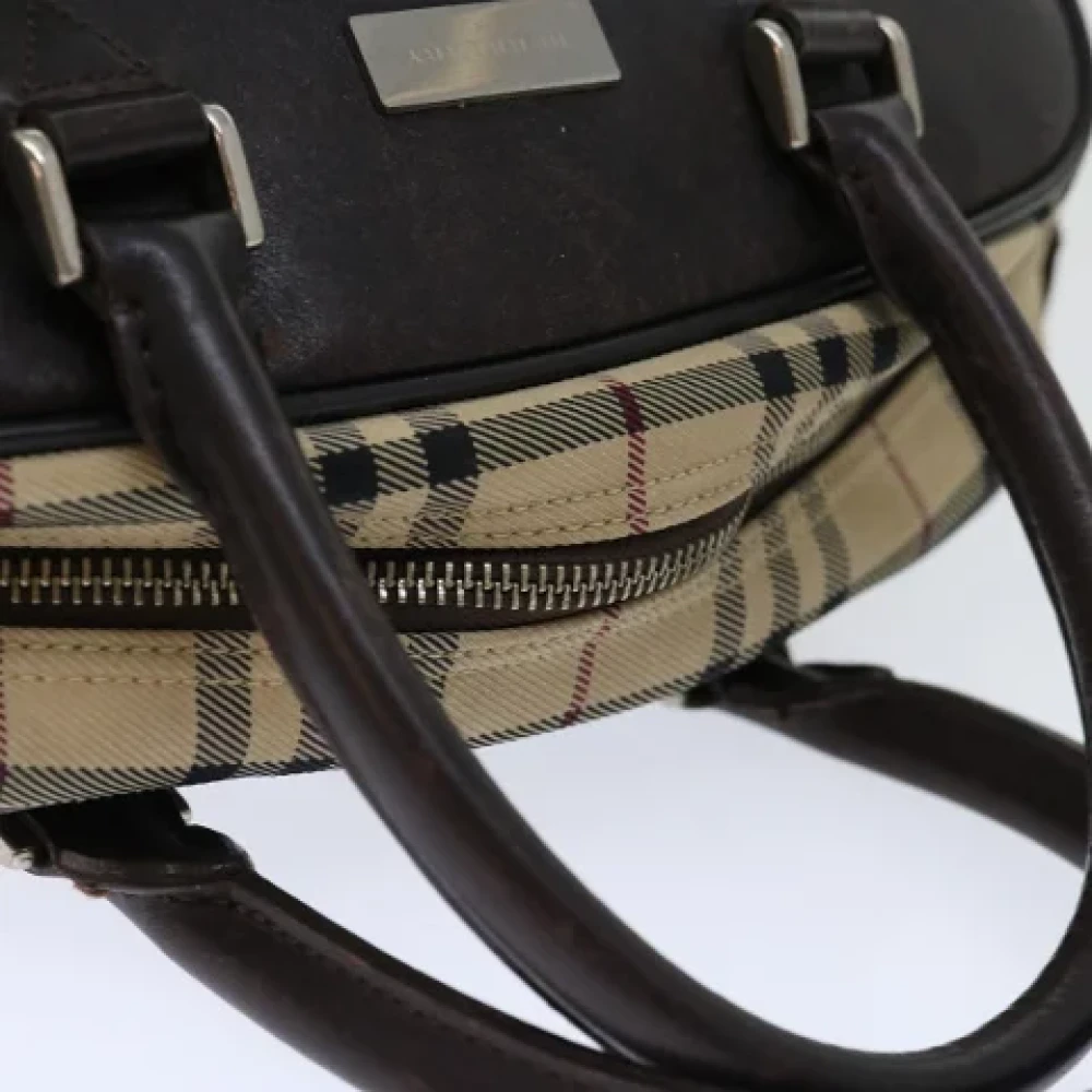 Burberry Vintage Pre-owned Canvas travel-bags Beige Dames