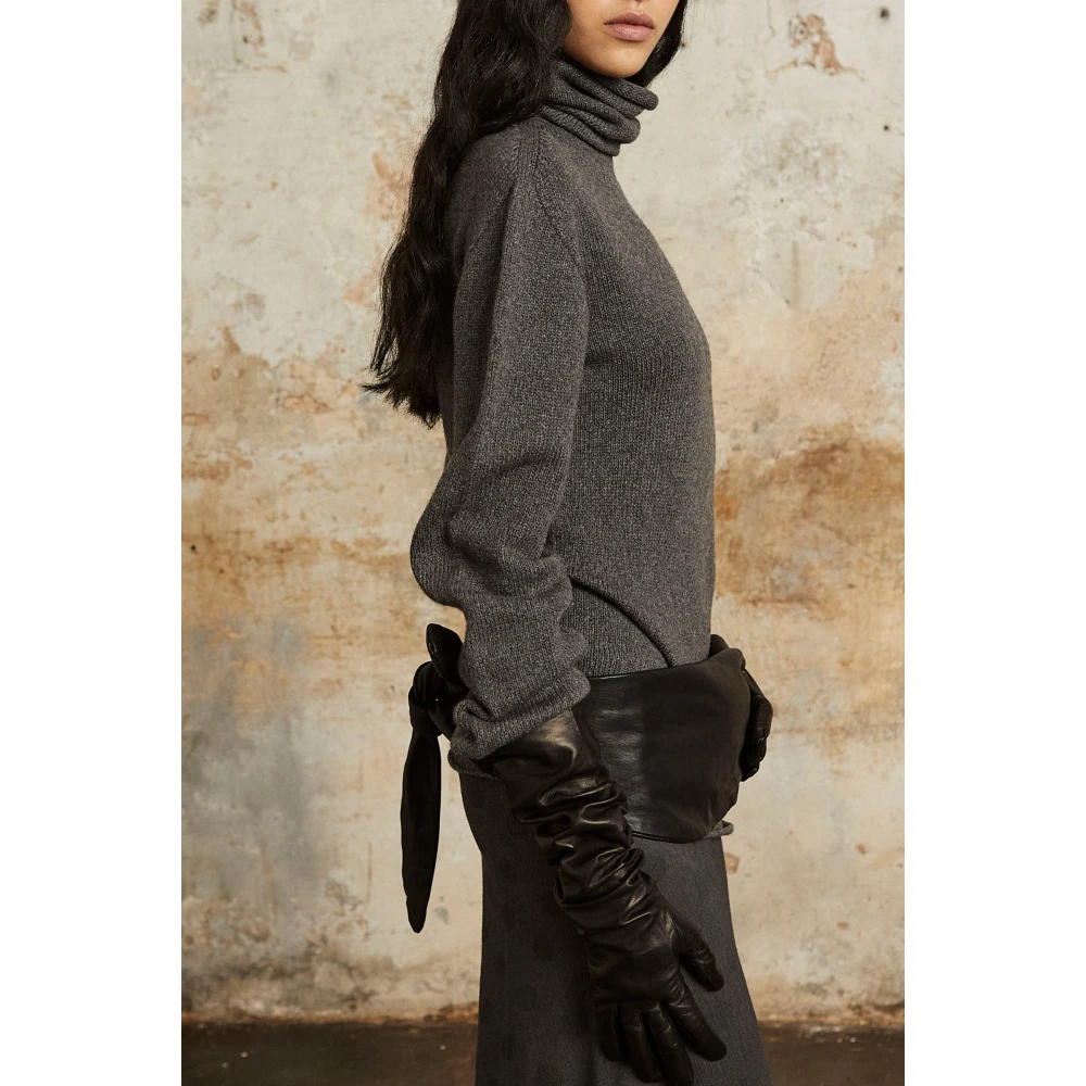 Cortana Snow hoognek wollen en kasjmier trui in grijs melange Gray Dames