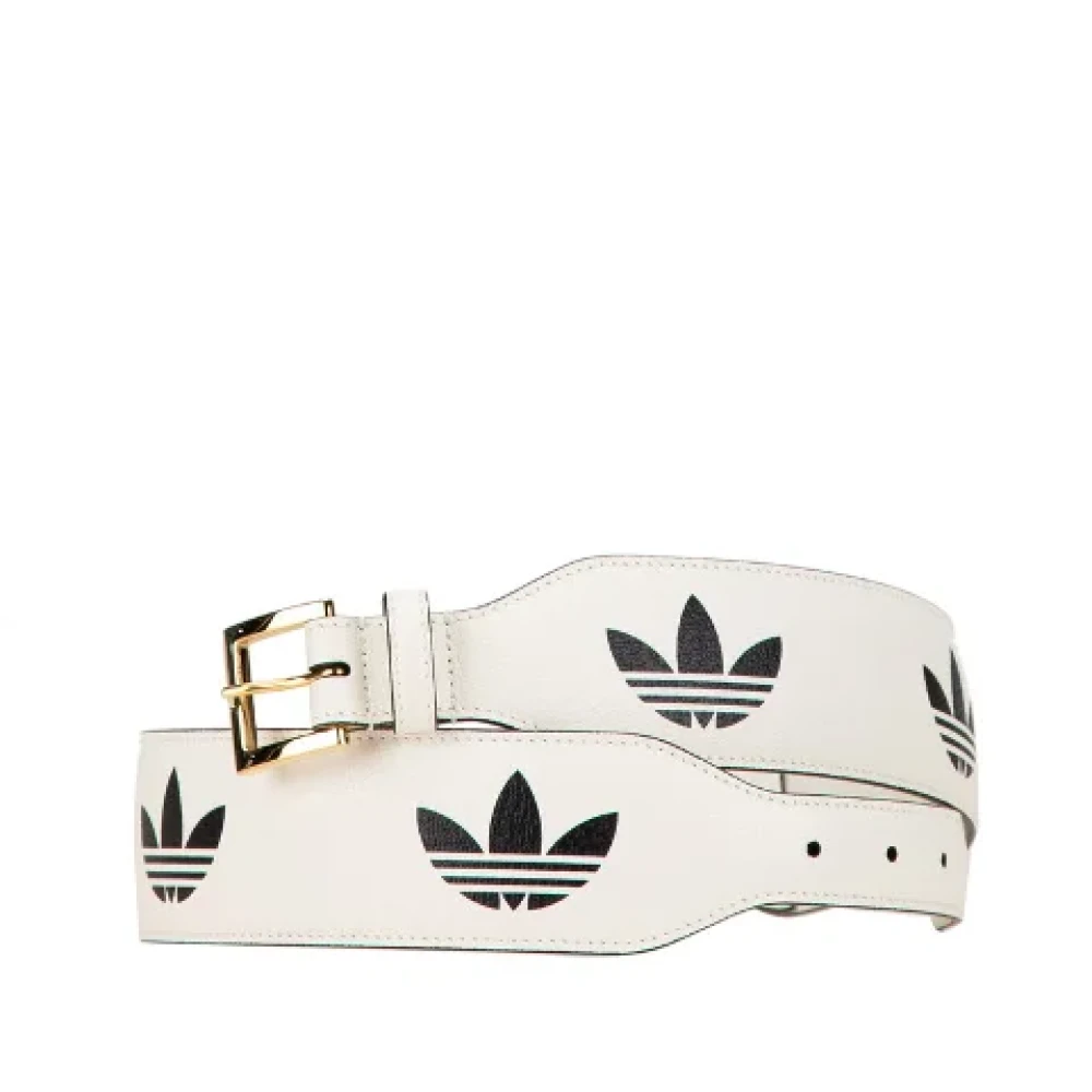 Gucci Vintage Pre-owned Leather belts White Dames