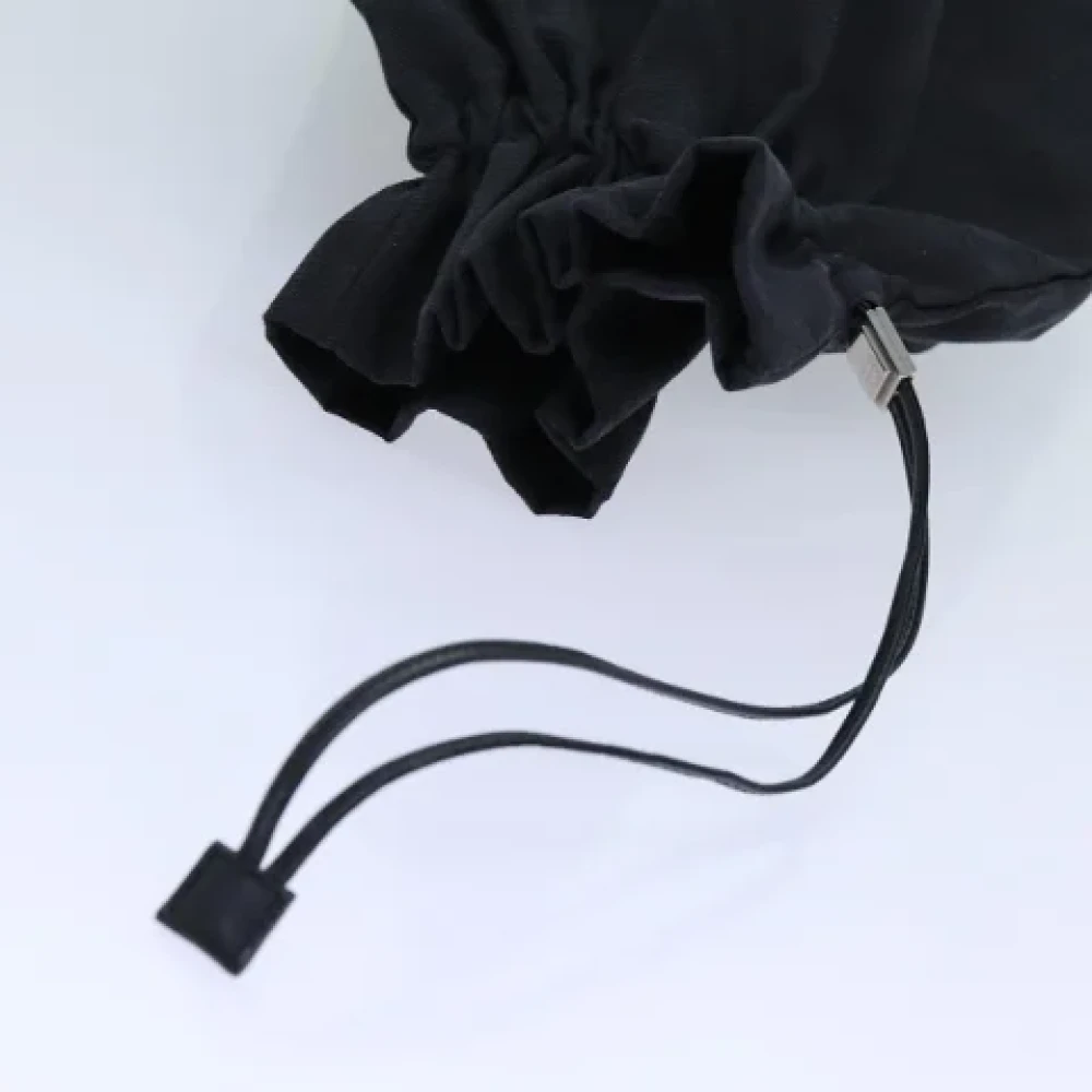 Gucci Vintage Pre-owned Canvas pouches Black Dames