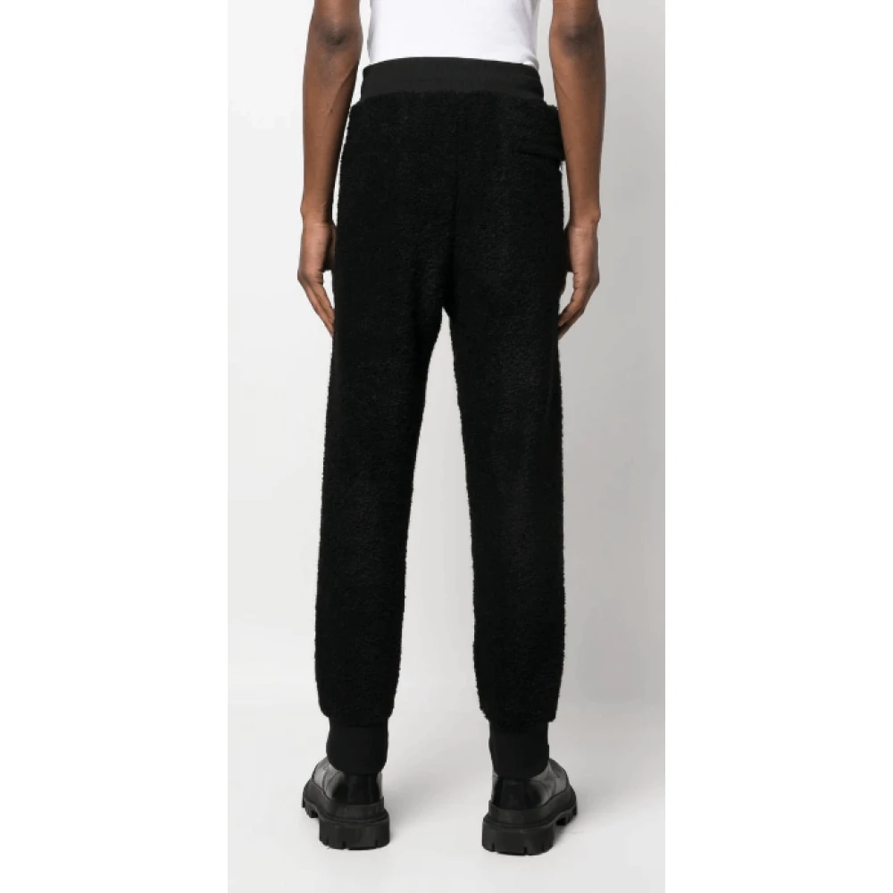 Dolce & Gabbana Zwarte trekkoord taps toelopende broek Black Heren