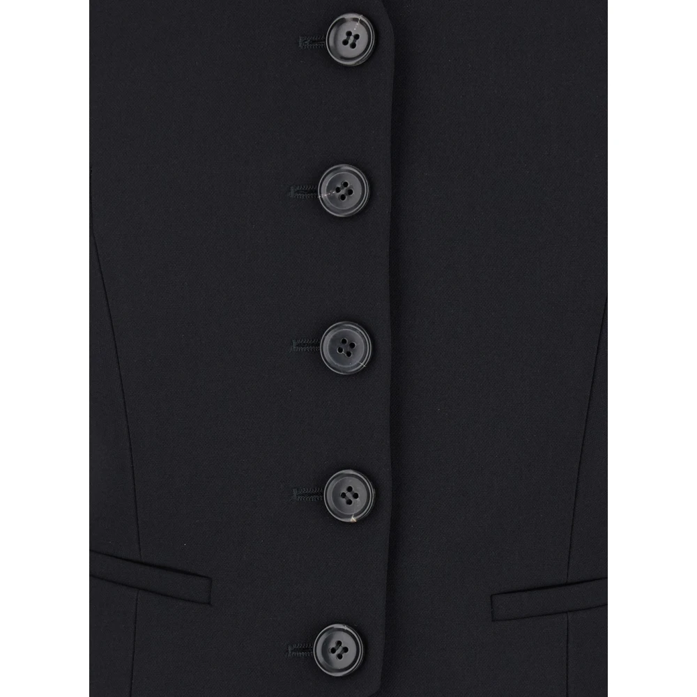 Philosophy di Lorenzo Serafini Zwarte V-hals top met blote rug ontwerp Black Dames
