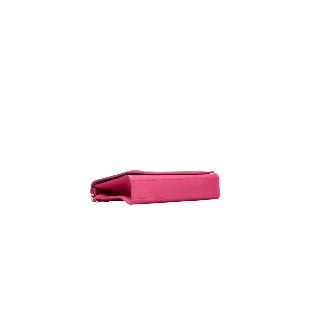 Love Moschino Crossbody Chain Tas met Logo Voorkant Pink Dames