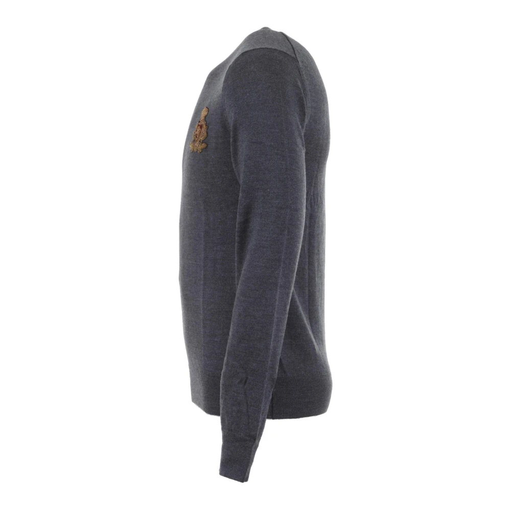 Dolce & Gabbana Geborduurde Heren Trui Gray Heren
