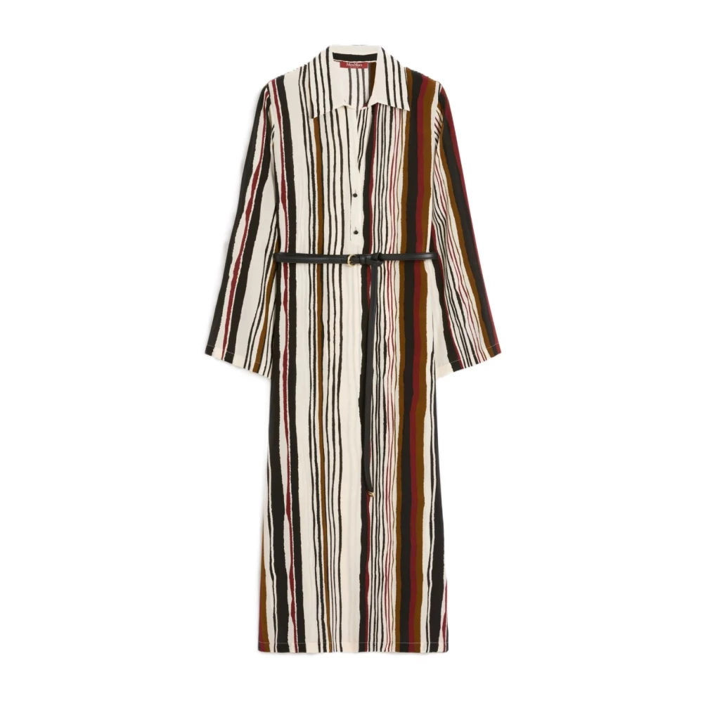 Max Mara Studio Multicolor Mstvanesio Dress - Female - Midi Dresses - Xs - Dresses