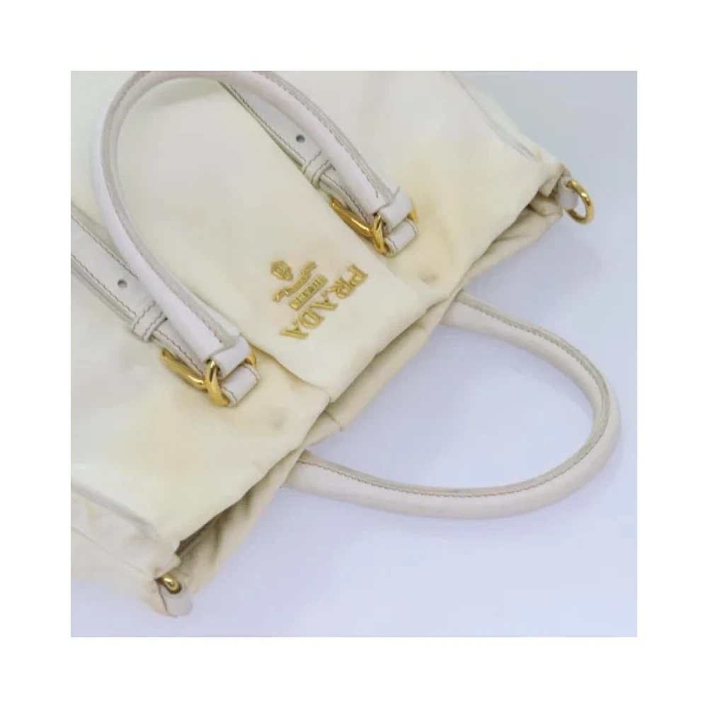 Prada Vintage Pre-owned Nylon prada-bags White Dames