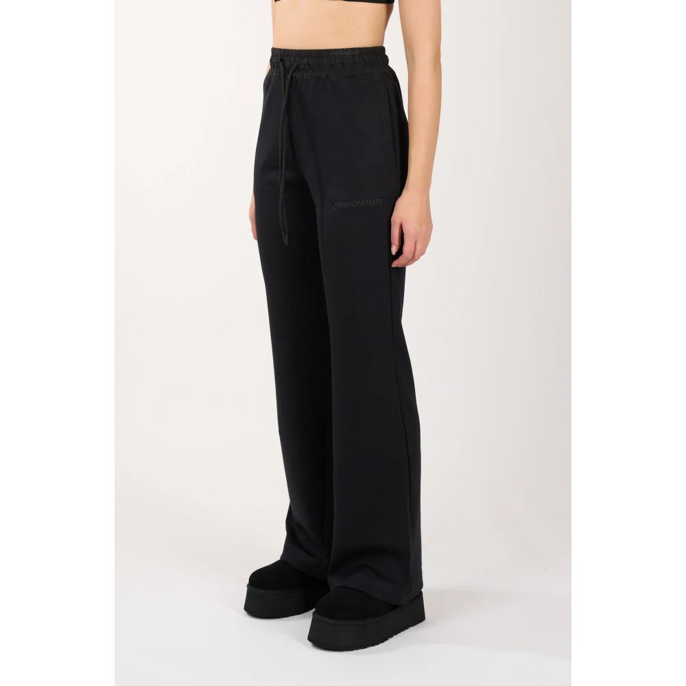 Hinnominate Modal Nylon Jogger Broek met Logo Black Dames