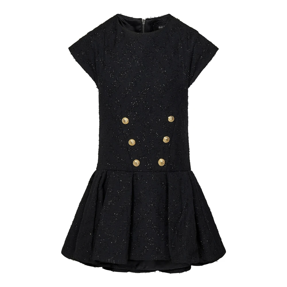 Balmain Girls Black Dress Aw24 Size 13 Y
