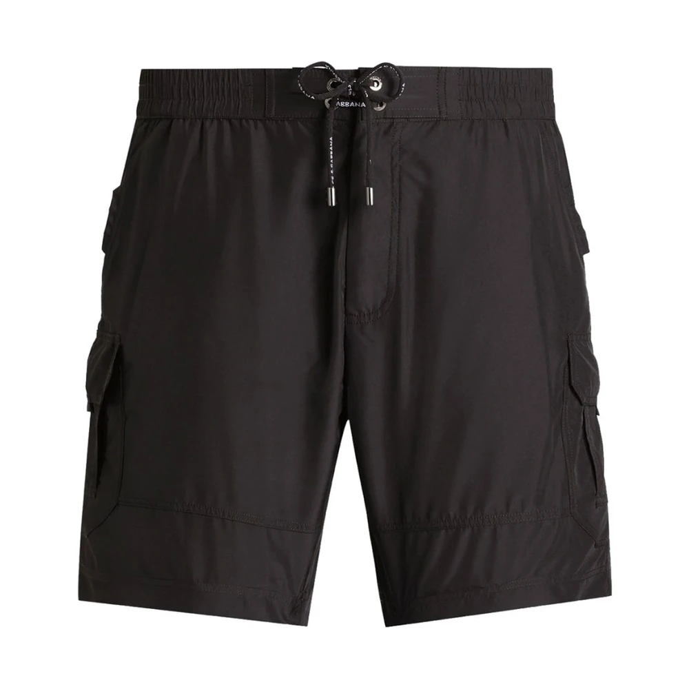 Dolce & Gabbana Men's Black Beachwear,, Swim Trunks Small