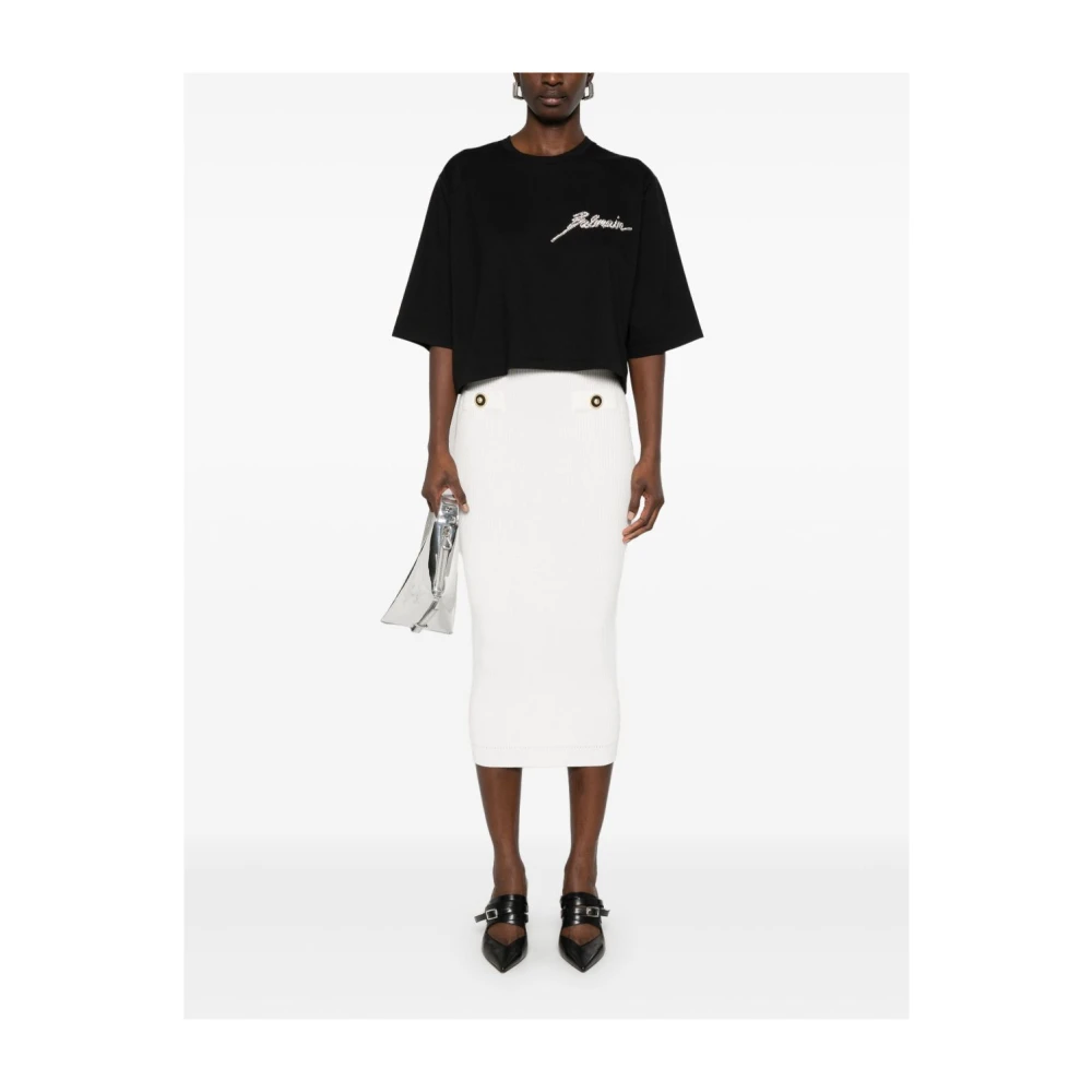 Balmain Witte Stijlvolle Rok White Dames