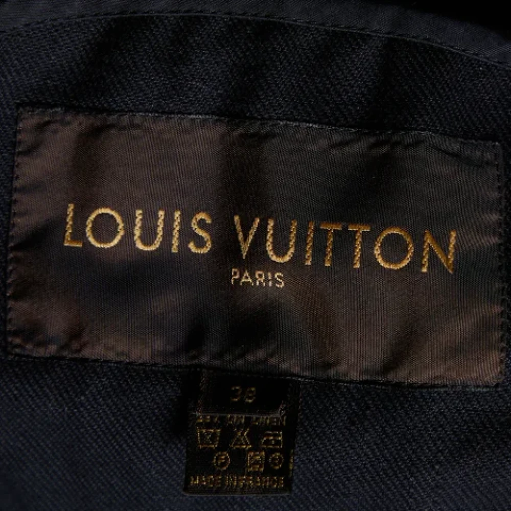 Louis Vuitton Vintage Pre-owned Denim outerwear Black Dames