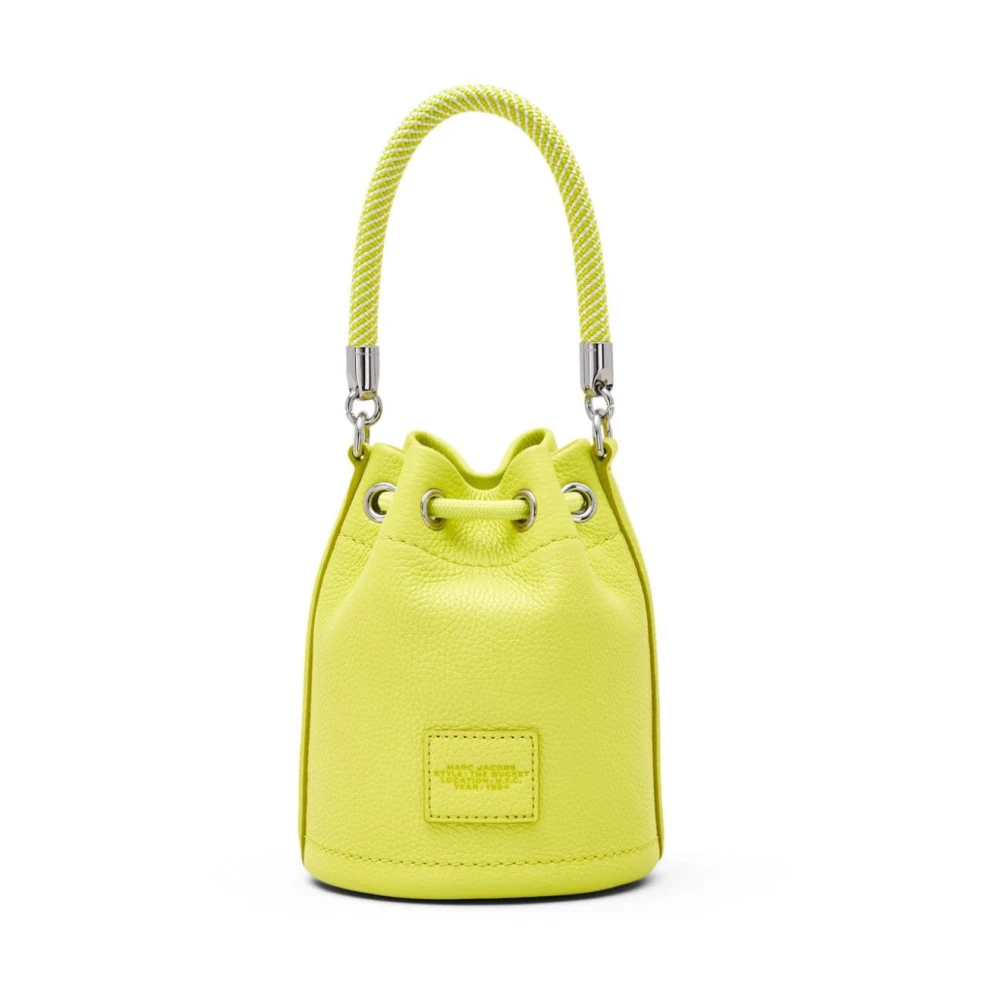 Marc Jacobs Gele Leren Tas met Trekkoordsluiting Yellow Dames