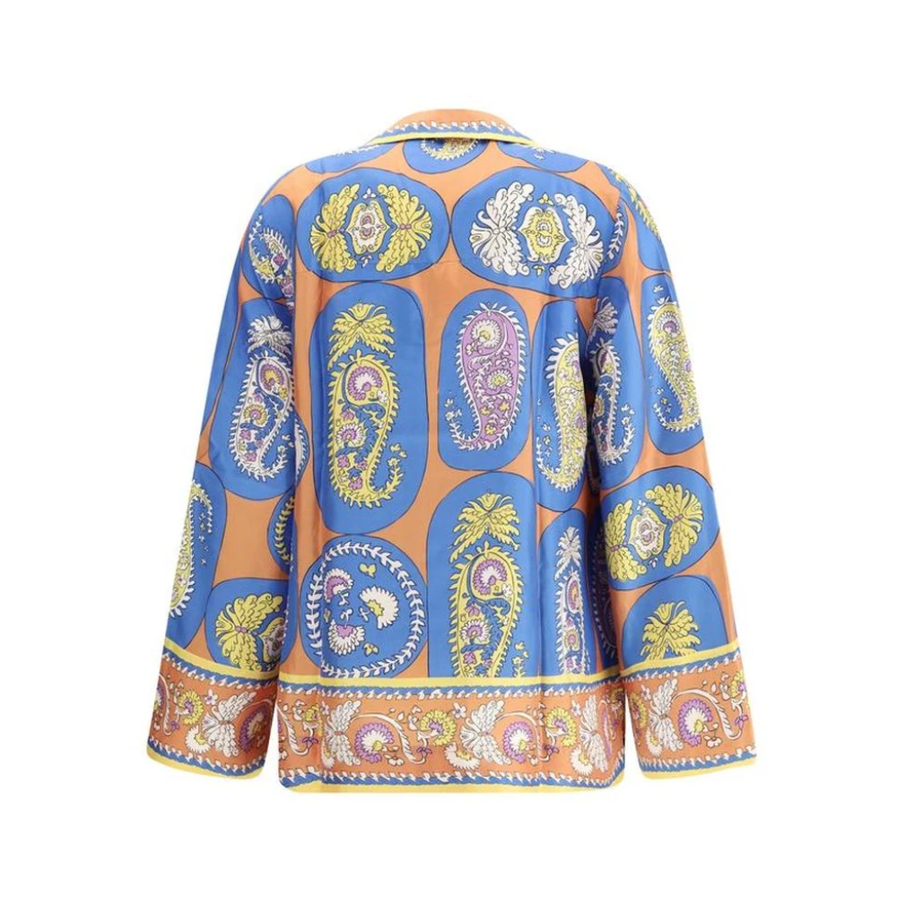 Alemais Zijden Paisley Shirt Relaxte Pasvorm Multicolor Dames