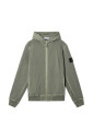 sweat-a-capuche-vert-delave-zippe