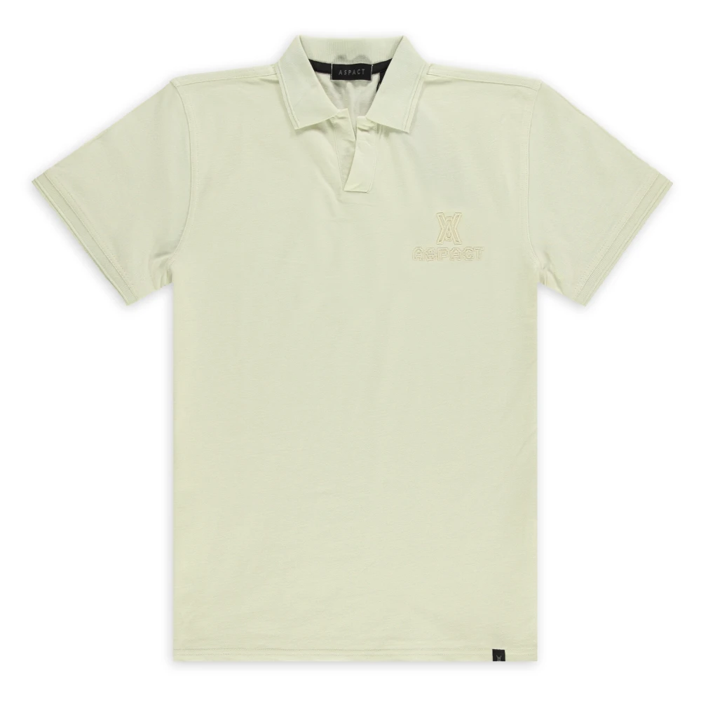 Aspact Aqua Pixel Polo Trendy Design Green Heren