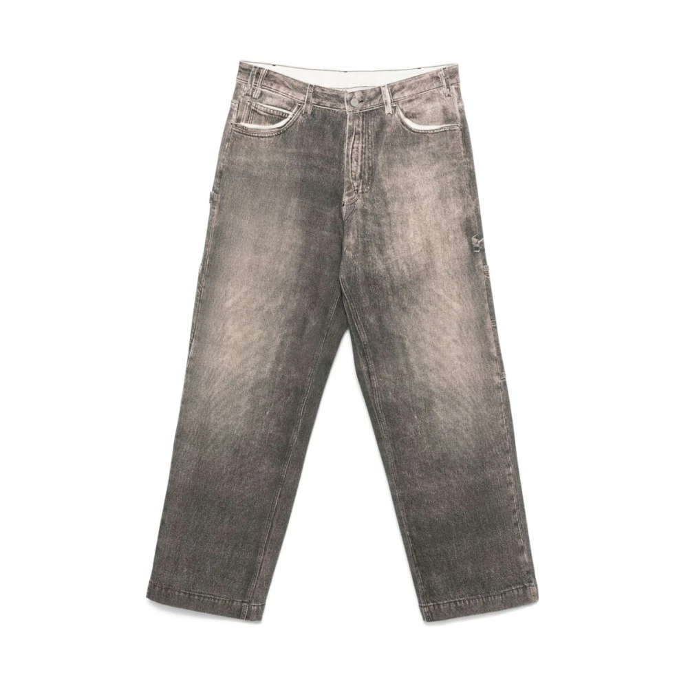 Emporio Armani Taupe Bruine Denim Jeans Brown Heren