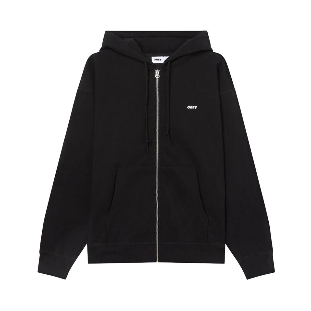 Obey Gedurfd Works Rits Hoodie Zwart Black Heren