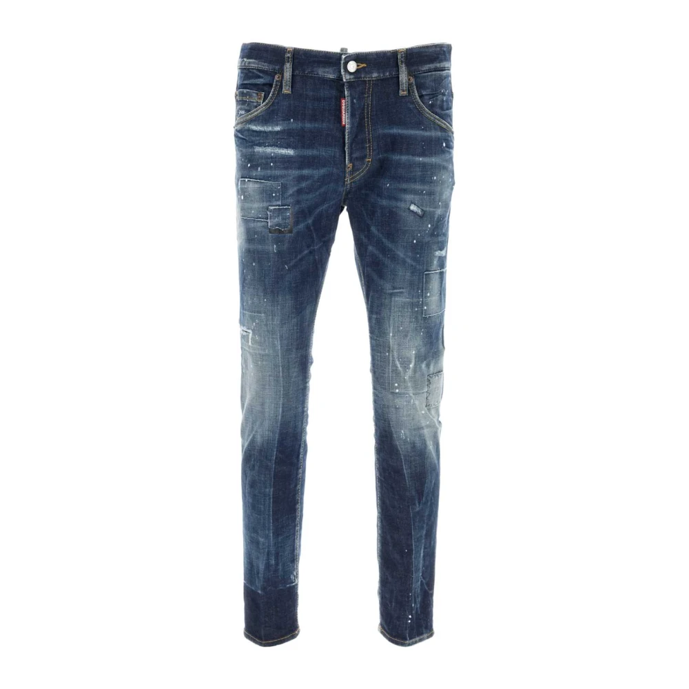 Dsquared2 Stretch Skater Jeans Blue Heren