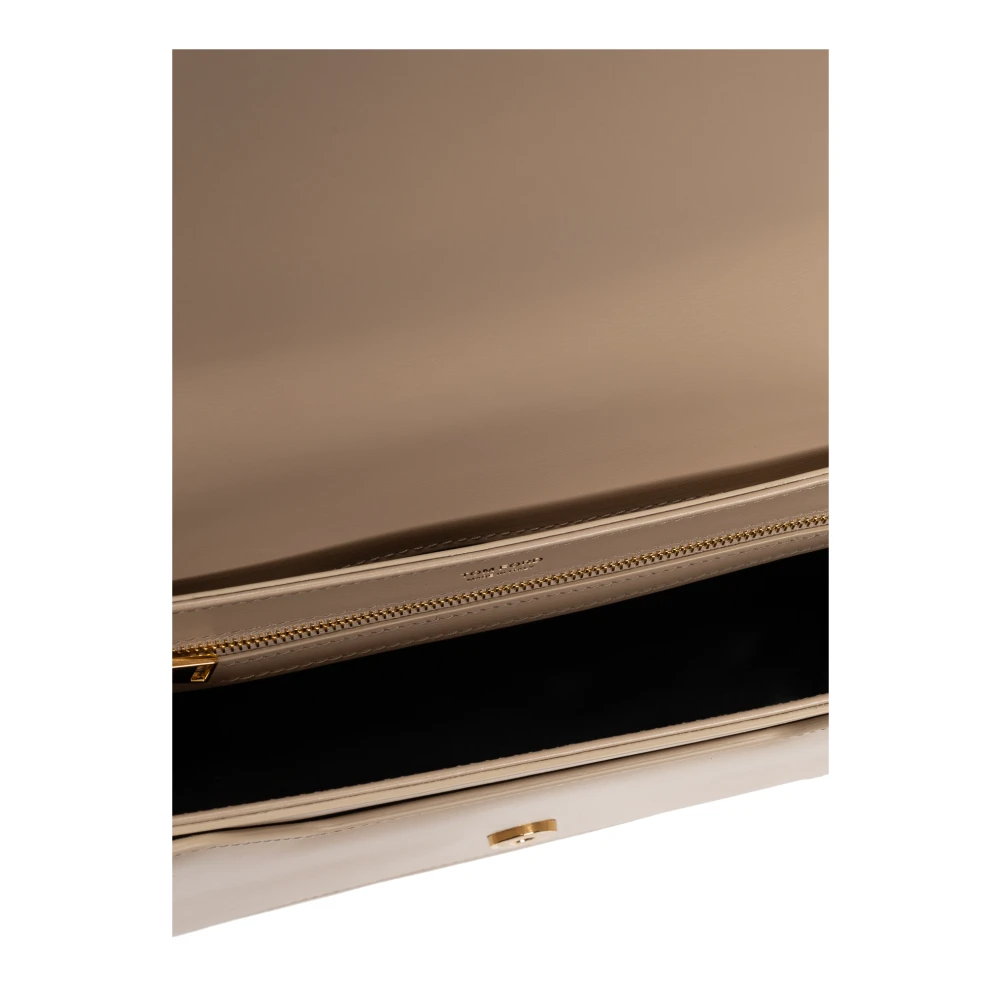 Tom Ford Leren schoudertas Beige Dames